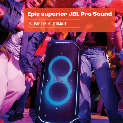 JBL PARTYBOX Ultimate Speaker with Multi-Dimensional Lightshow and Splashproof Design