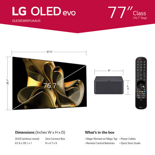 LG OLED evo M Series 77 Inch Class 4K Smart TV with Wireless 4K Connectivity