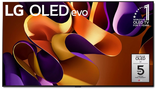 LG 65 Inch Class OLED evo G4 Series TV with webOS 24