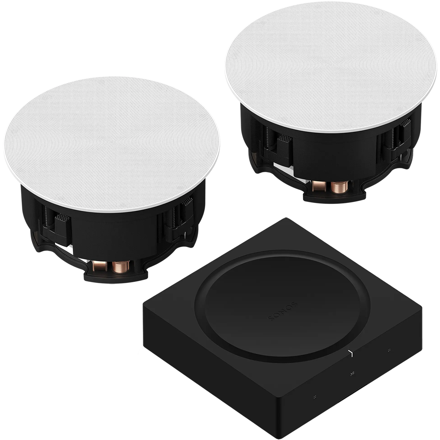 Sonos In-Ceiling Speakers Bundle with Sonos Amp 250W 2-Channel Amplifier (Pair)