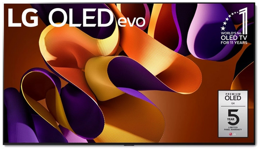 LG 83 Inch Class OLED evo G4 Series TV with webOS 24