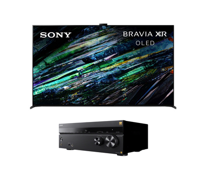 Sony BRAVIA XR A95L QD-OLED TV Bundle with Sony STR-AZ1000ES ES 7.2 Channel 8K A/V Receiver