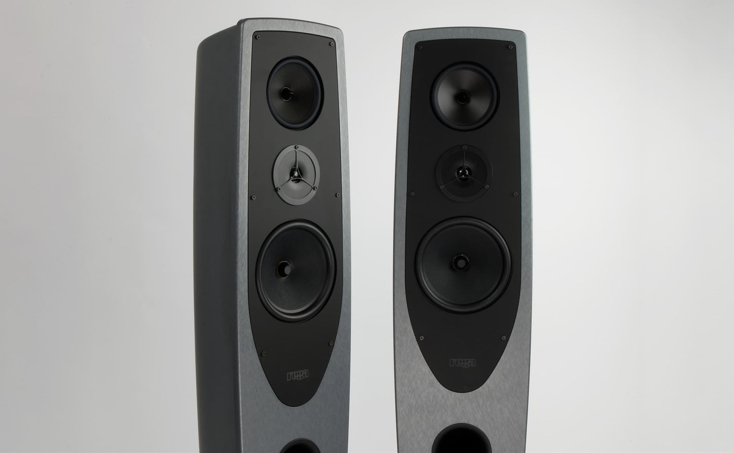 Rega AYA Floorstanding Loudspeakers - Steel and Dark Grey (Pair)
