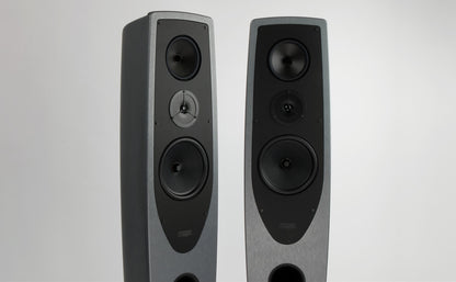 Rega AYA Floorstanding Loudspeakers - Steel and Dark Grey (Pair)