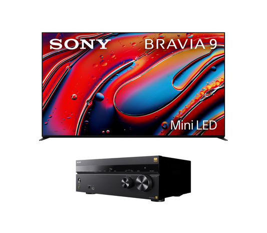 Sony BRAVIA 9 Mini LED TV Bundle with Sony STR-AZ1000ES Premium ES 7.2 Channel 8K A/V Receiver
