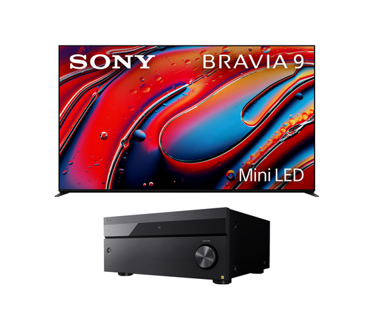 Sony BRAVIA 9 Mini LED TV Bundle with Sony STR-AZ3000ES ES 9.2 Channel 8K A/V Receiver