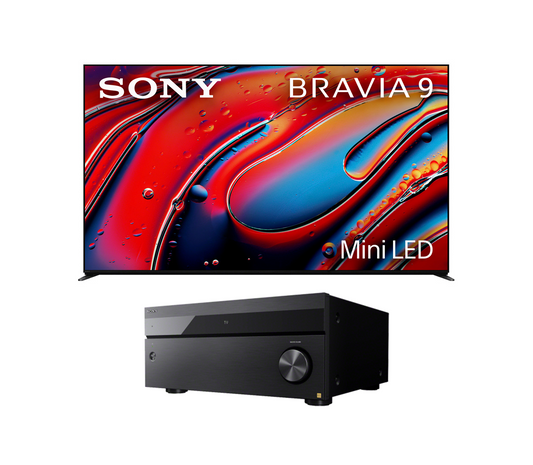 Sony BRAVIA 9 Mini LED TV Bundle with Sony STR-AZ5000ES ES 11.2 Channel 8K A/V Receiver