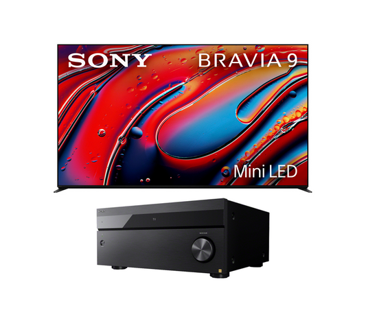 Sony BRAVIA 9 Mini LED TV Bundle with Sony STR-AZ7000ES ES 13.2 Channel 8K A/V Receiver