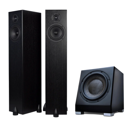 Totem Bison Tower Speaker Bundle with KIN Sub 8 Inch Subwoofer