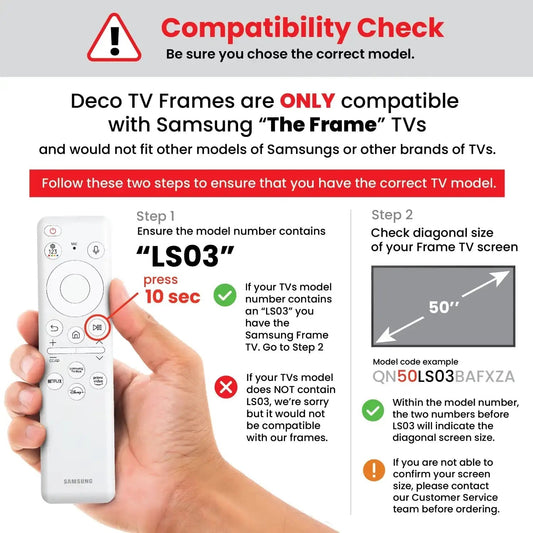 Deco TV Frames Premiere Frame For Samsung The Frame TV 2021-2025 (Tuscan Copper)