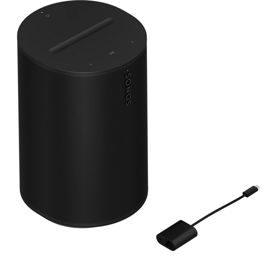 Sonos Era 100 Bookshelf Speaker Bundle with Combo Adapter for Era 100