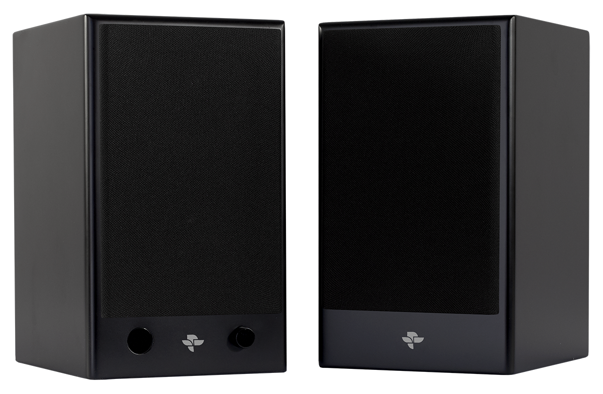 KIN by Totem Play Mini 2 Way Powered Bookshelf Speakers (Pair)
