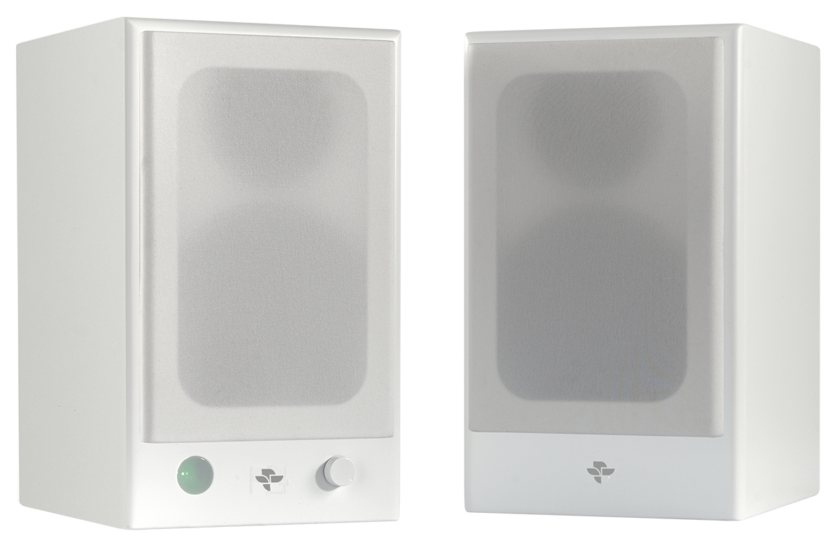 KIN by Totem Play Mini 2 Way Powered Bookshelf Speakers (Pair)