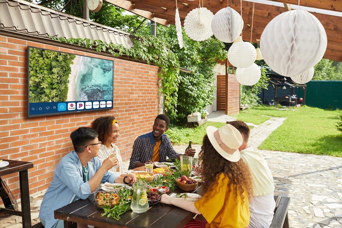 Peerless-AV 55 Inch Neptune Partial Sun 4K HDR Outdoor Smart TV
