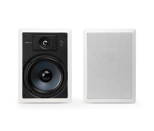 Polk RC85i 2-Way Premium In Wall 8 Inch Speakers - Pair (White)