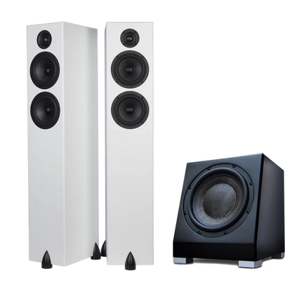 Totem Bison Twin Tower Speaker Bundle with KIN Sub 8 Inch Subwoofer