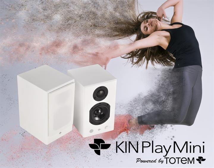 KIN by Totem Play Mini 2 Way Powered Bookshelf Speakers (Pair)